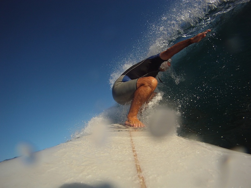Surfeando una ola